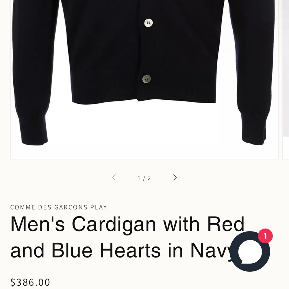 Comme des Garçons PLAY Cardigan - Picture 7 of 7